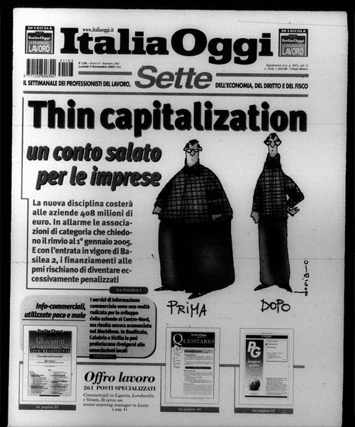 Italia oggi : quotidiano di economia finanza e politica